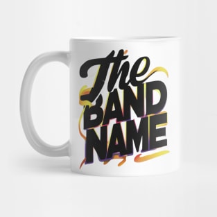 Black yellow The Band Name AJR Mug